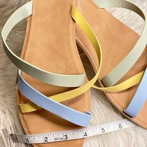 New! Pastel colored sandals